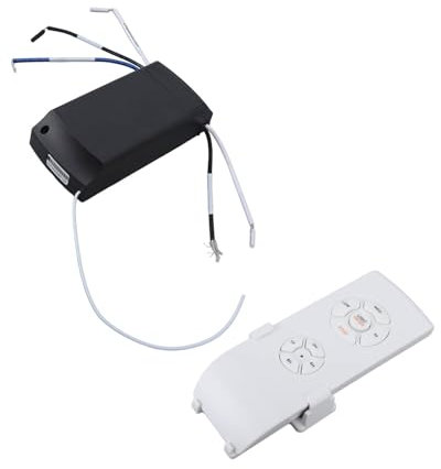 FTVOGUE Kit de Control Remoto Inalámbrico Universal para Ventilador de Techo de Larga Distancia con Función de Sincronización