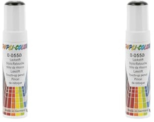 DUPLI-COLOR 598401 AUTO COLOR 0-0550 schwarz glänzend 12 ml (Packung mit 2)