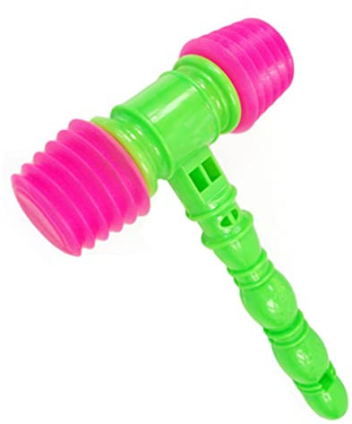 Quietschendes Hammerspielzeug, 25 cm Plastik -Percussion klingender Hammer, Kids 'Quietschhammer für Jungen Mädchen (zufällige Farbe)