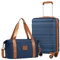 COOLIFE Handgepäck Koffer 55x35x20cm und Kabinentasche 20L(40x25x20cm) Set, Koffer Set passend für Ryanair, Reisekoffer ABS Hartschale kabinenkoffer mit 4 Rollen und praktischem TSA Schloss