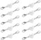 LHOEST 10 Stück Herz Magnetverschluss Kette 925, Armband Verschluss Magnetverschluss Herzform, Verschluss für Armbänder, Magnetverschlüsse für Ketten Schmuck DIY Jewellery Making Accessories (Silber)