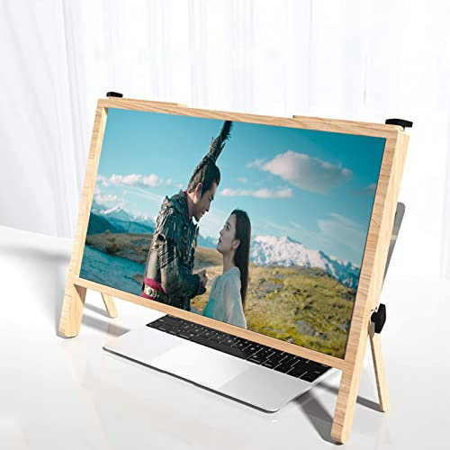 Laptop Screen Magnifier, Laptop Computer Screen Magnifier, Expanders Bracket Magnifiers Projector Screen Magnify, Compatible with Tablet (B)