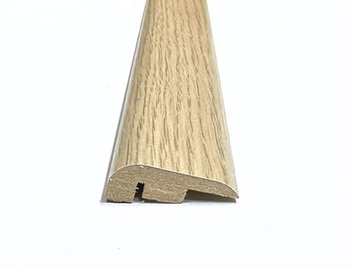 Nevada Oak Laminate & Wood Flooring Section Transition Bar MDF Threshold Strip End Edge Profile Door Trim Moulding Oak (1, 900mm (2ft 9))