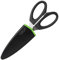 Wiltshire Staysharp Scissors, Kitchen Scissors with Built-in Sharpener, Keep Your Scissors Sharp at All Times, Slim Design Scabbard, Soft Touch Handles Easy Cleaning, Black, 10-Year Guarantee