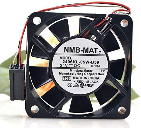 REAMTONY Cooling Fan NMB 2406KL-05W-B59 6015 24V 6CM 60x60x15mm
