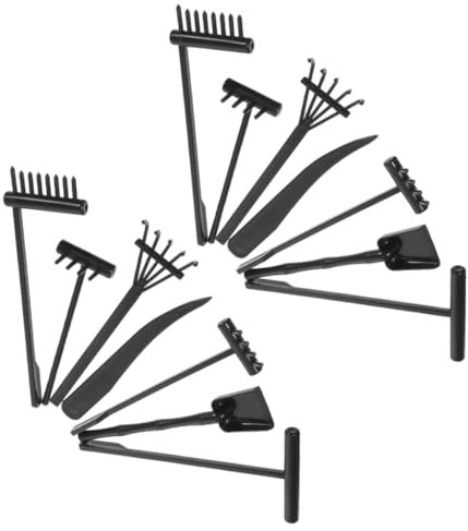 CAXUSD Rastrelli Da Giardino Zen in Plastica Piccoli Rastrelli Decorativi Per Tavolo Da Sabbia Forniture Per Giardino