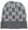 Michael Kors Mütze I Damenmütze I Beanie I Wintermütze I Strickmütze I One Size I Weiche Acrylwolle I Logo I Grau-Weiss 9118