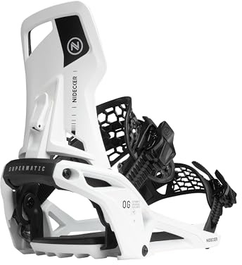 Nidecker Supermatic Snowboard - Universell automatisk bindning med dubbel ingång - Bekväm och pålitlig som en klassisk tvårem-bindning