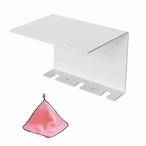 1 rostschutzmetall Zahnbürstenhalter mit Ablage schwarz ohne Bohren,seifenschale mit ablauf wandmontage, seifenschale &selbstklebend in der Dusche verwendet (1, allgemein weiß, 3 Halter)