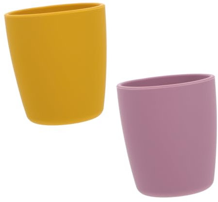 CIMAXIC 2 Stück Silikon-trainingsbecher Für Kleinkinder -trinkbecher Aus Flexiblem Material Leicht Zu Halten Für Babys