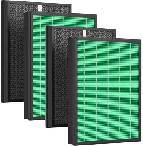 400/400S Filterersatz, kompatibel mit Coway AIRMEGA Max2 400 400S 400 (G) 400S (G) Luftreiniger, Max2 Grünfilter und Aktivkohlefilter-Set, AP-2015-FP, 2er-Set