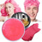 Tinte temporal para el pelo, color rosa rojo, tono de pelo para hombres y mujeres, Pomada de peinado natural, cera para fiestas, cosplay y Halloween, Navidad, crema temporal para tinte de pelo (100 g