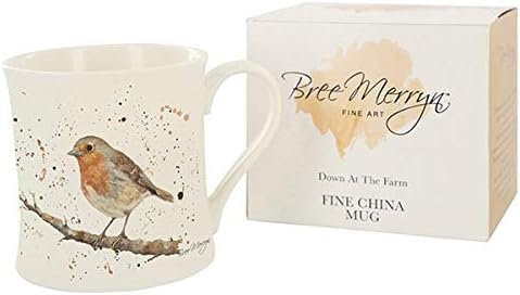 GIFT BRIT Fine China Ralph Robin Animal Mug Boxed Collection 8.5x8cm
