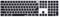 XSKN Spanische schwarze Silikon-Tastaturabdeckung für 2021 iMac Magic Keyboard mit Touch-ID und Ziffernblock A2520 Tastatur, EU US-Version