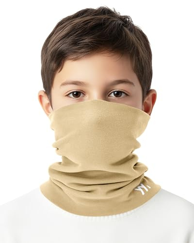 YANIKY Winter Schlauchschal Kinder, Warm Winddichte Loop Schal für Jungen Mädchen Sport, Atmungsaktiver Neck Gaiter