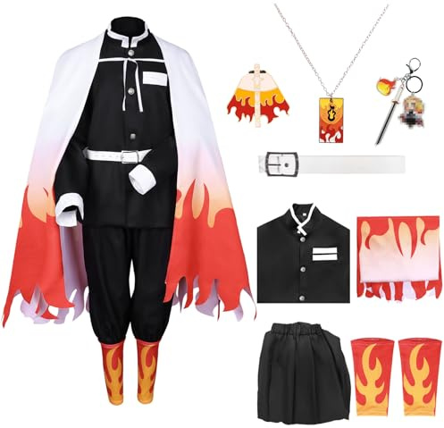 Antsparty Adults Anmie Cosplay Costume Set, Kimono Outfits Men Women, Anmie Cosplay Cloak for Halloween Carnaval Pretend Play Fancy Dress