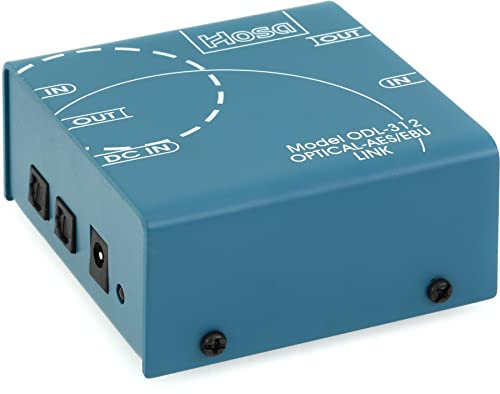 Hosa ODL-312, Digital Audio Interface, S/PDIF optical to AES/EBU, w/o power supply/Ohne Netzstecker