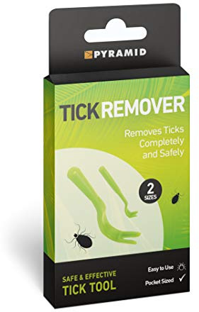 Pyramid Tick Remover | Safe, Easy Removal of Ticks from People and Animals. Two Sizes.