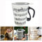 Cisixin Unique Ceramic Coffee Cups with Lid Staves Music Notes