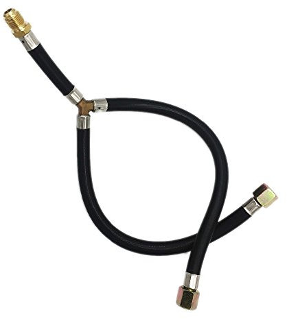 MeTer Star Tuyau flexible de raccordement en Y à basse pression pour barbecue à gaz 0,95 cm