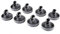 Wadoy Lot 50286965004 inférieur de lave-vaisselle de roue pour lave-vaisselle universel de remplacement (compatible pour Electrolux, Zanussi, AEG, Favorit, Juno, Privileg, Fortschritt Quelle)