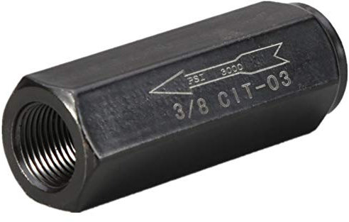 Hydraulisches Rückschlagventil, 3/8 Zoll NPT Pumpenöl 3000 psi kein Rückschlagventil Einweg (0,95 cm)