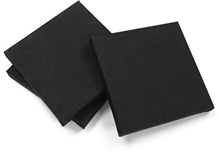 Artiste Noir Vide Étiré Carré Toile Boîte 6 x 6 150mm Peinture Outil