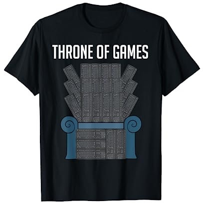 Throne of Games Keyboard Tastatur Gamer Zocken Gaming T-Shirt