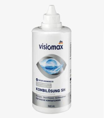 Visiomax Kombilösung Silikon Hydrogel mit Augentrost und Kamille, 360 ml