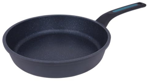 Arcos Thera Sartén Antiadherente de 28 Cm para Inducción, Gas y Vitrocerámica. Sartén de Cocina Grande de Aluminio Fundido con Mango Ergonómico Extraíble y Apta para Lavavajillas. Color Negro y Azul