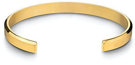 Alton of Sweden | Handgefertigt in Italien | Premium Armreif für Männer & Frauen | Edelstahl Armband in Silber & Gold | Exklusive Schmuck-Geschenkbox