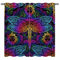 YUANZU Rideaux avec Motif Mandala Arabe Indien Japonais et Libellules - Imprimé Paisley Opaques Isolants Thermiques avec Œillets pour Chambre et Salon - 2 Panneaux L117 x H137cm