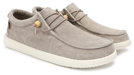 WALK IN PITAS | WP150 Washed | Mocasines de Hombre | Náuticos Casual | Zapatillas de Tela | Zapatos sin Cordones | Deportivas Casuales | Calzado de Walkinpitas