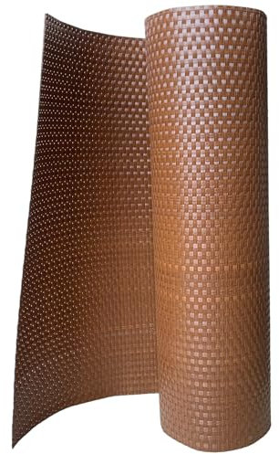 workingHOUSE Brise-Vue de Balcon en Polyrotin Rouleau de Brise Hauteur 80 cm - Vue pour Terrasse, Balustrade et Balcon - Brise-Vue d'Extérieur Résistant aux Intempéries - Marron Miel