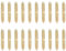 20Pcs Dowel Screw Woodworking Furniture Connector Double Ended Screw Self Tapping Threaded Bolts Woodworking Furniture Connector 5 * 30mm for Making Joints Between Two Pieces of Wood