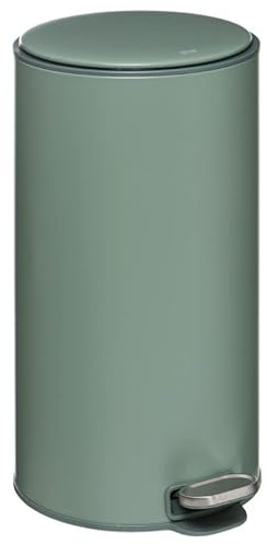 univers decor Poubelle métal Delta 30 litres Atmosphéra (Vert cèdre)