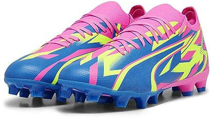 PUMA Match Energy Fg/AG, Scarpe da Calcio Unisex-Adulto, Luminoso Rosa Giallo Alert Ultra Blue, 44 EU