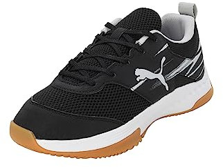 PUMA Unisex Kinder Varion li Jr Indoor-Pumps, Black Cool Light Gray Yellow Blaze Gum, 36 EU