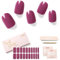 Nailog UV Gel Nagelfolie - Nagelfolie uv härtend 20 Stück - Vegan langanhaltend - Nagelsticker selbstklebend Gel Strips für Maniküre in Salonqualität，Crush