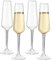 COOKY.D réutilisable Tritan-Plastic champagne flûtes incassable lave-vaisselle en plastique coffre-fort verrerie fête d'anniversaire de mariage Gift-224ML / 7.8oz, set de 4