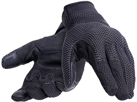Dainese - Torino Gloves, Textil Handschuhe, Knöchelschutz, Touchscreen, Motorradhandschuhe Für Männer, Schwarz/Anthrazit, L
