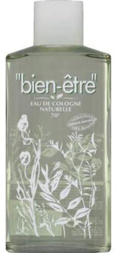 Bien-Etre Eau de Cologne natural 70°, natürliche Essenzen – Flasche mit 250 ml