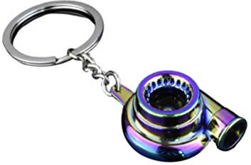 SGerste Turbo-Schlüsselanhänger, Autoteile, Modern, Mehrfarbig, Metall, Turbo-Ladegerät Design, Herren, Männer, Freunde, Jungen, Väter, Erwachsene
