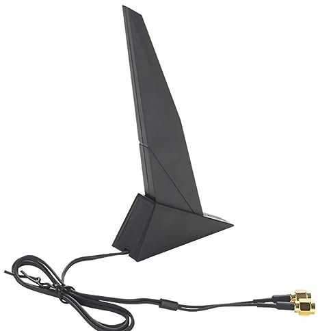 MOOKEENONE Antenne WiFi6e 2,4 G/5G double bande avec câble d'extension pour carte mère Asus Z390 Z490 X570 2T2R