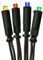 hellum LED-Lichterkette innen, 220V strombetrieben Lichterkette bunt 20er LEDs, beleuchtete Länge 2,85m, Kabel grün Wohnzimmer DIY Dekoration Weihnachtsbaum IP20 Stecker für Innen 150308