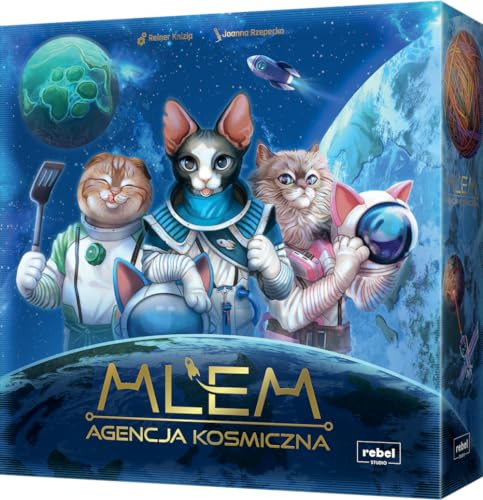 MLEM: Space Agency (PL), Gesellschaftsspiel, Familienspiel, Partyspiel, 2-5 Spieler, ab 8 Jahren