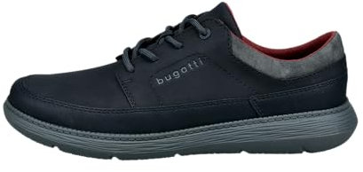 bugatti Herren Low-Top Sneaker, Männer Halbschuhe,schnürer,straßenschuhe,Strassenschuhe,Sportschuhe,Freizeitschuhe,schwarz (1000),43 EU / 9 UK