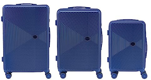 Convector Set 3 Trolley Da Viaggio, Valigie Rigide in Tre Dimensioni Con Ruote Girevoli a 360°, Lucchetto TSA e Struttura in ABS Doppio Strato, Antigraffio e Antiurto