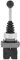 plplaaoo 1pc Joystick Momentary Switch,Spring Return Joy Stick,Xd2pa22cr 2no 2-Position Spring Return Momentary Joy Stick Joystick Switch for Industrial Control Ac 50hz And Dc Circuits