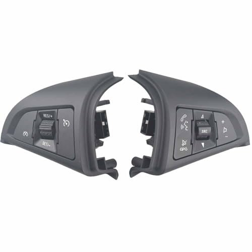 ASJFGTEH Multifunktions-Lenkradtaste fürs Auto, Audio-Lautstärketaste, Tempomatschalter/Passend for Cruze 2009–2014